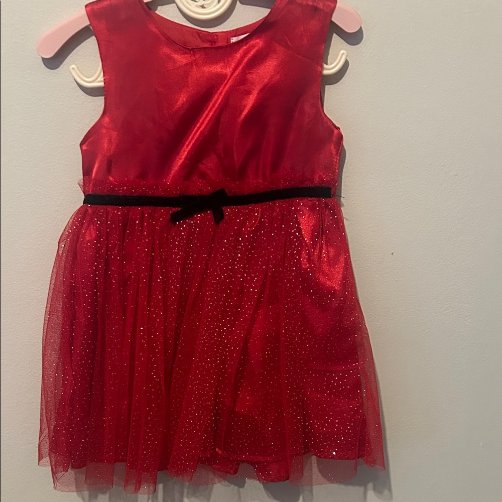 Nannette Shimmering Red Kids Formal Dress